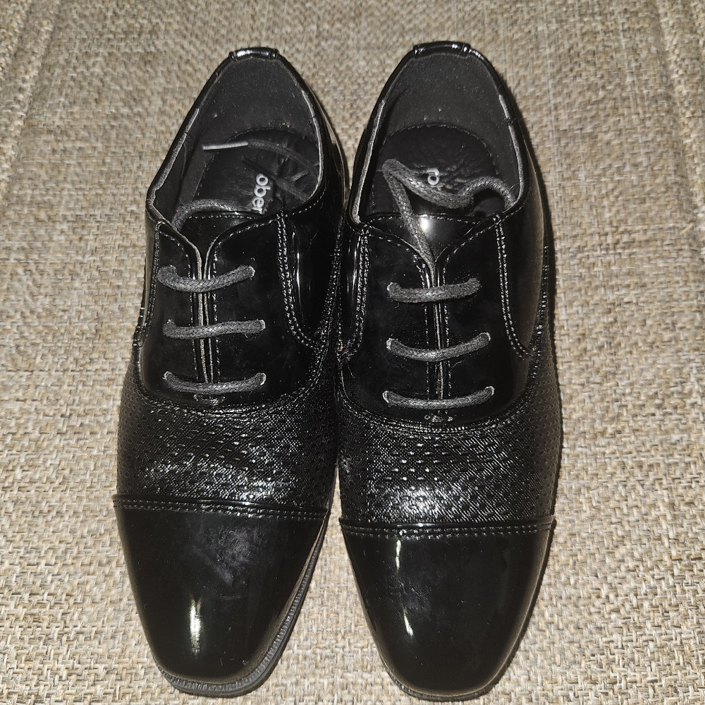 Boys Black Dress Shoes